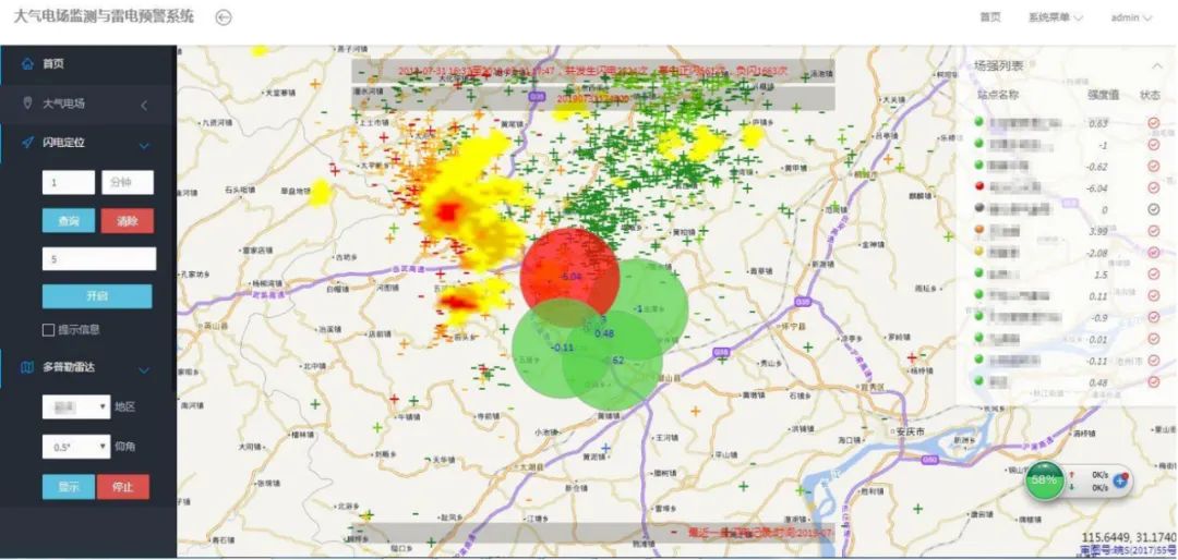 大型油氣儲存基地雷電預警系統